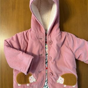 Baby Boden Pink hedgehog Jacket